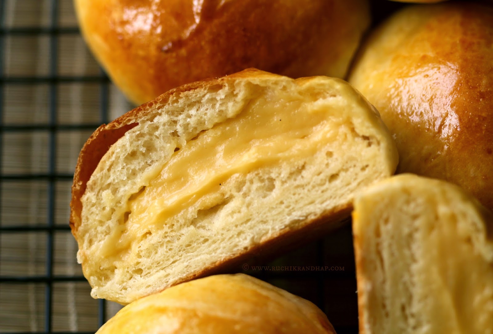 Cream Pan Japanese Custard Filled Cream Buns Ruchik Randhap